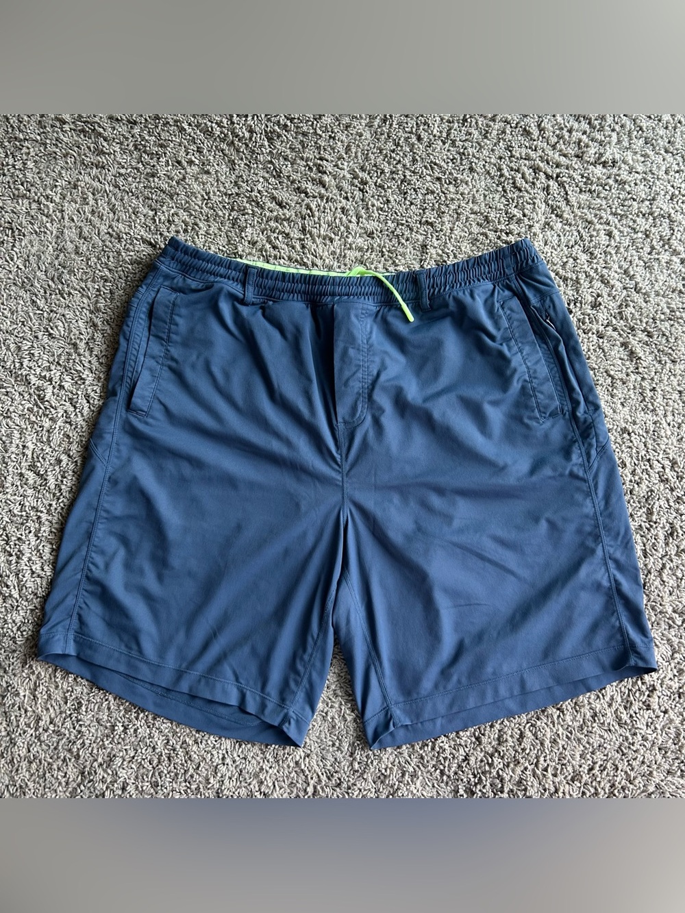 Bad Birdie Shorts Mens 3XL Long (35x9) Blue Golf Athletic Stretch Performance